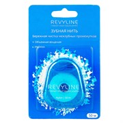 Зубная нить вощеная Revyline нейлон, мятная, 50 м 6022